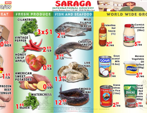 Saraga West Weekly Specials