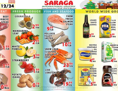 Saraga West Weekly Specials Dec 18 – 24